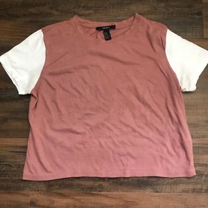 ‼️ F21 Color Blocked Crop Top